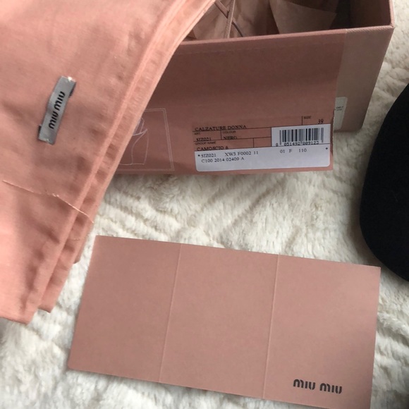 New miu miu Black suede leather mule heels black - Picture 6 of 8